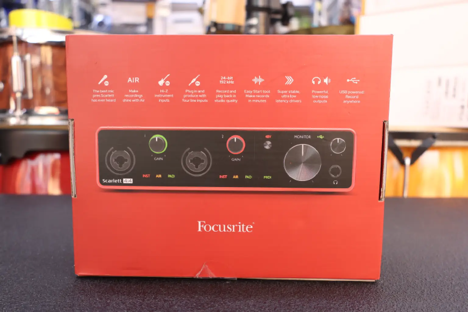 Focusrite Scarlett 4i4 Soundcard 4th Gen 17 4i4 4x4 USB audio/MIDI interface