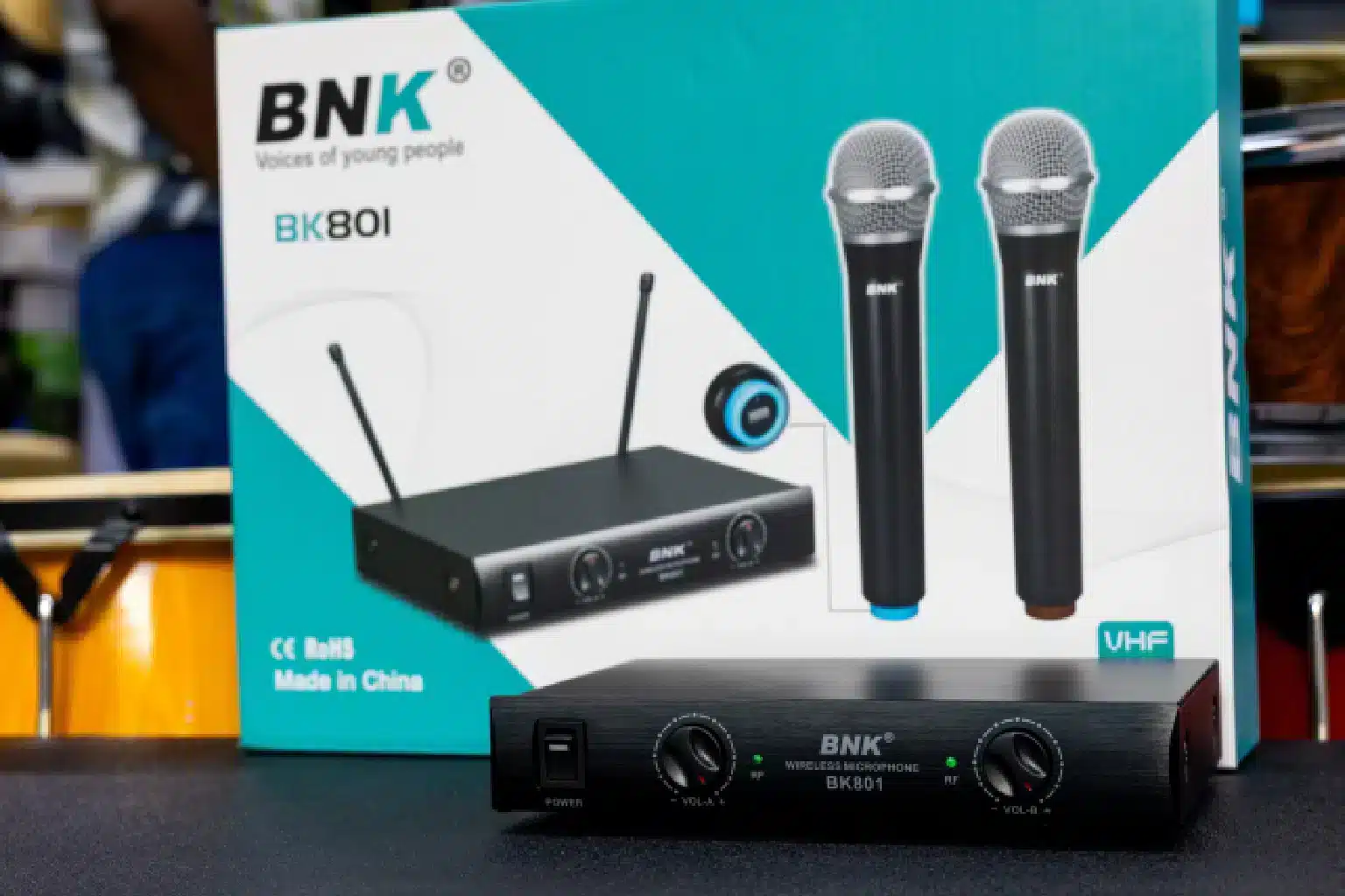 BNK BK-801 Professional VHF Microphone 7 Affordable wireless mic Kenya,