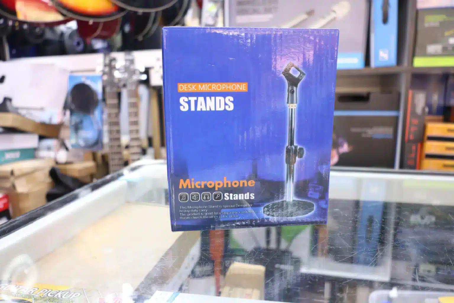 Desk microphone stands 7 Folding desk microphone stand